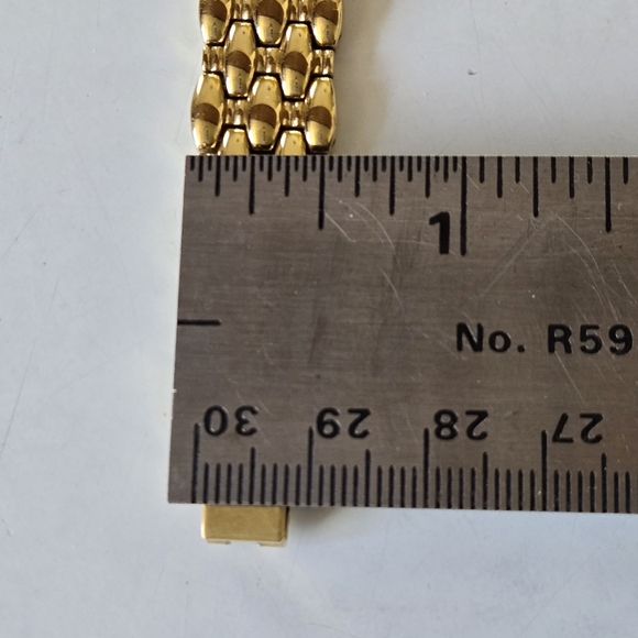 Vintage Armitron Golden Hidden Watch Face watch Bracelet main image 4